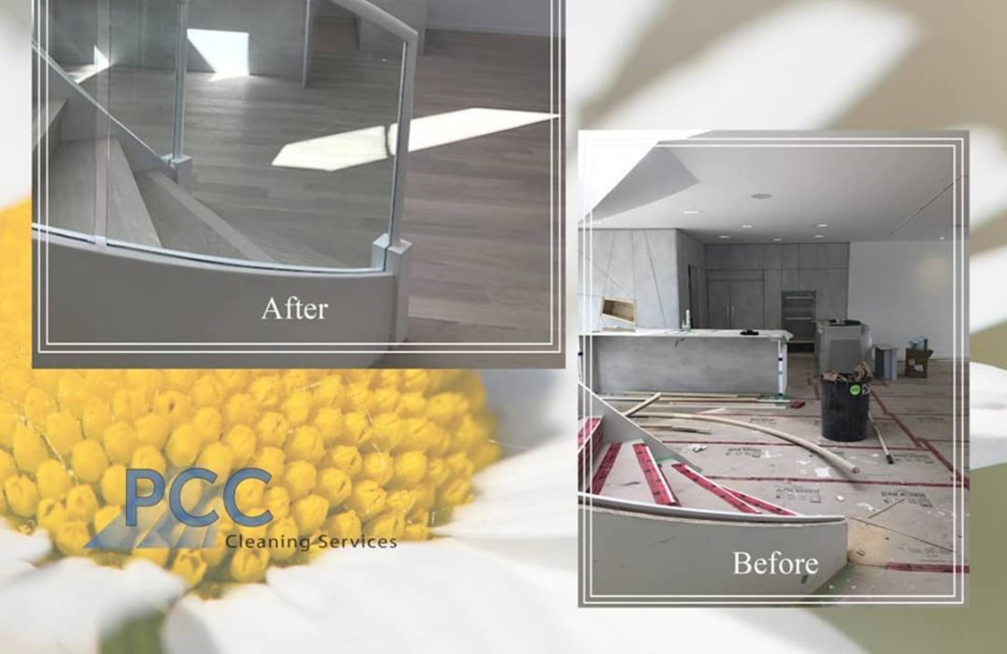 post construction clean before and after