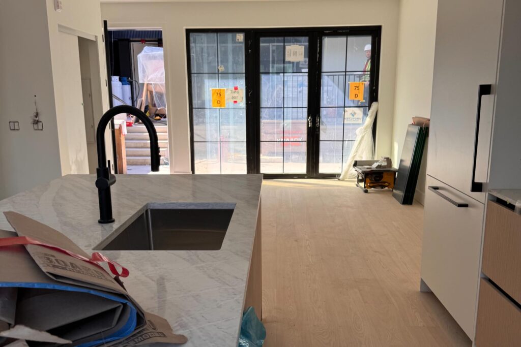 post construction finished job