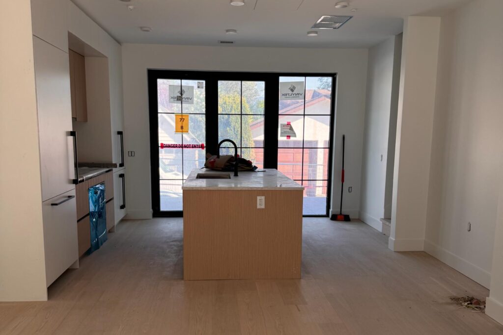 cleaned room by hired cleaners