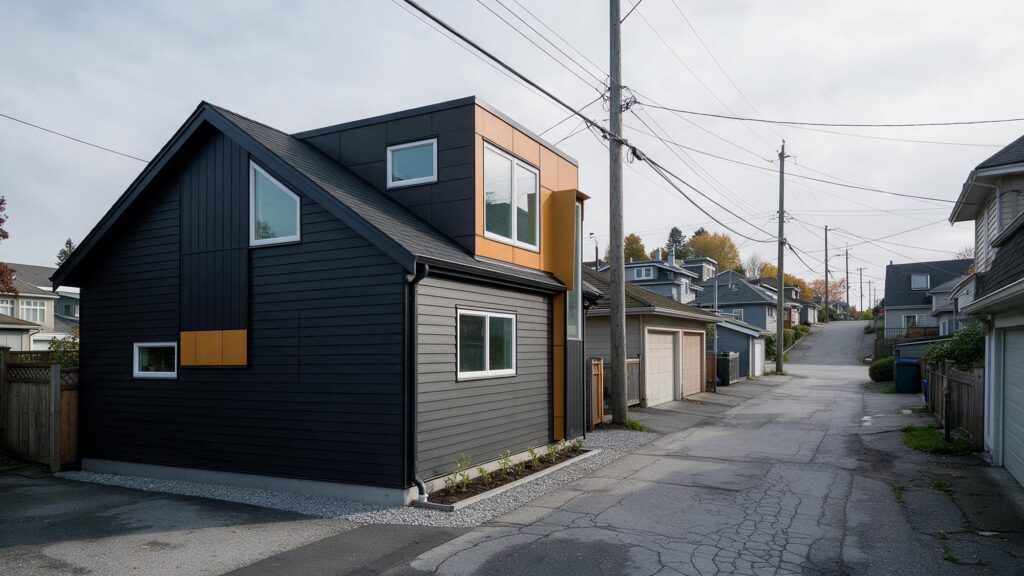 finished laneway home in East Vancouver